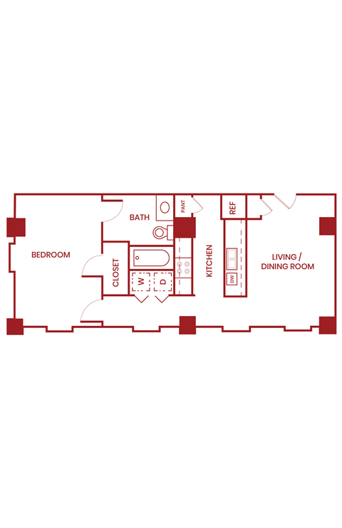 bedroom floor plan | the social at stadium walk apartment homes for rent in ft lauderdale